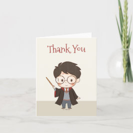 Cartão De Agradecimento Simples Harry Potter