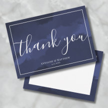 Simples Moderno Elegante Casamento Azul Marinho