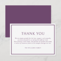 Simples Quadro Roxo Clássico Funeral Simpatia