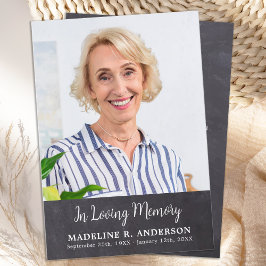 Cartão De Agradecimento Simples Simples Foto Funeral Moderna Simpatia Memo