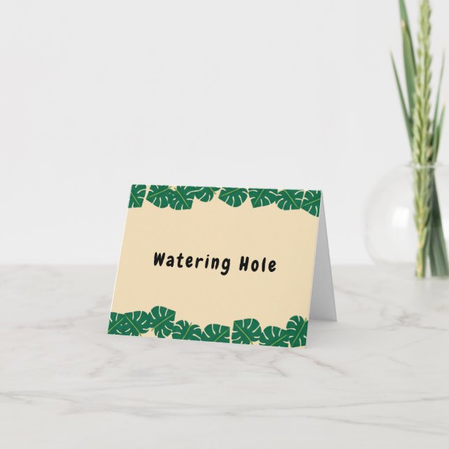 Cartão De Agradecimento Sinais de Comida de Jovem, Selvagem e Três Anivers (Frente)