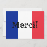 Sinalizador Francês Obrigado