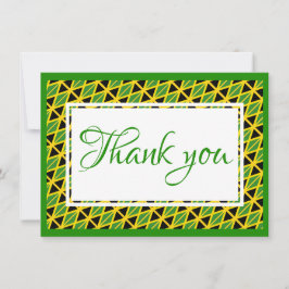 Cartão De Agradecimento SINALIZADOR JAMAICA Personalizado