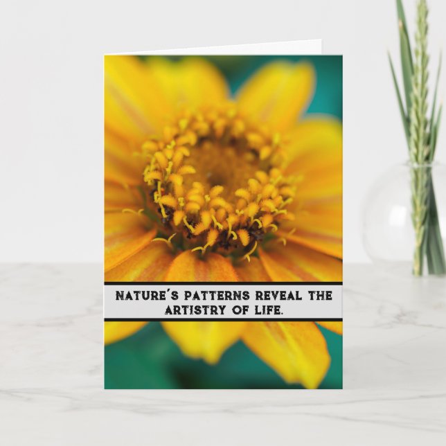 Cartão De Agradecimento Sinfonia de girassol - Artista natural (Frente)