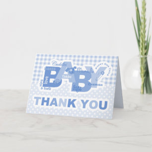 Cartão De Agradecimento Snips & Snails Baby Thank You Notes