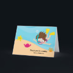 Cartão De Agradecimento Snorkeling<br><div class="desc">Feel free to contact me if you want in different products. Copyright ©Pretty Grafik designs.</div>