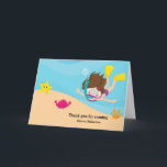 Cartão De Agradecimento Snorkeling<br><div class="desc">Feel free to contact me if you want in different products. Copyright ©Pretty Grafik designs.</div>