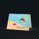 Cartão De Agradecimento Snorkeling<br><div class="desc">Feel free to contact me if you want in different products. Copyright ©Pretty Grafik designs.</div>