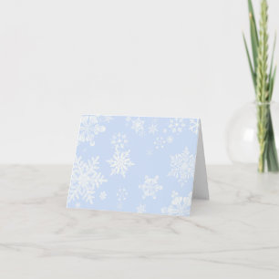 Cartão De Agradecimento Snowflakes Thank You Card