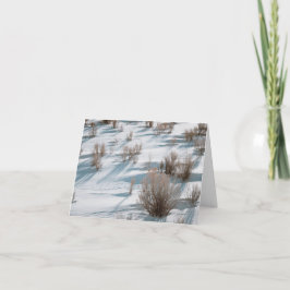 Cartão De Agradecimento Snowy Rabbitbrush - 4" x 5.6" Notecard