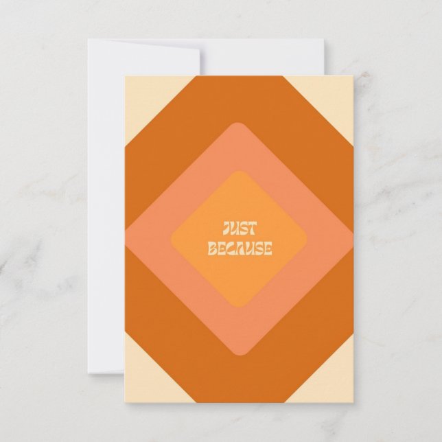 Cartão De Agradecimento Só porque os Notecards (Frente)