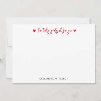 Cartão De Agradecimento So Truly Grateful Thank You Note Card