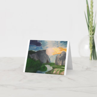 Cartão De Agradecimento Sobre a Montanha