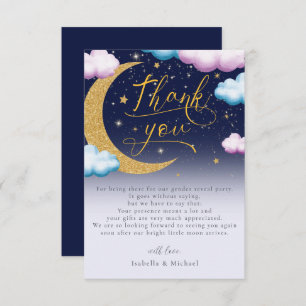 Cartão De Agradecimento Sobre a Revolução do Gênero da Lua Obrigado