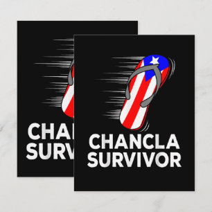 Cartão De Agradecimento Sobrevivente de Chancla