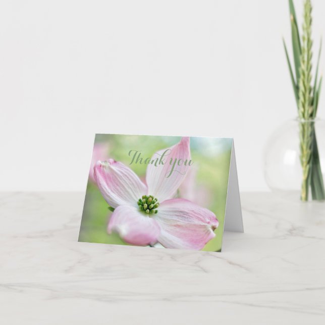 Cartão De Agradecimento Soft and Elegant Thank you Card (Frente)