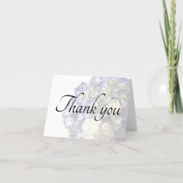 Cartão De Agradecimento Soft blue hydrangea personalizable thank you