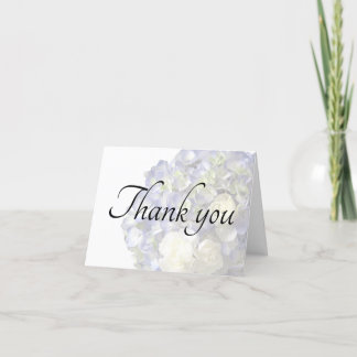 Cartão De Agradecimento Soft blue hydrangea personalizable thank you