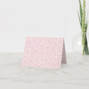 Cartão De Agradecimento Soft Meadow Neutro - Rosa Bege