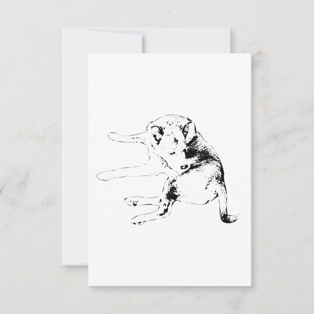 Cartão De Agradecimento Soft Pup Thanks (Frente)