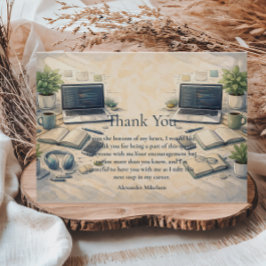 Cartão De Agradecimento Software Engineer Graduation