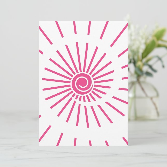 Cartão De Agradecimento Sol 15 (Em pé/Frente)