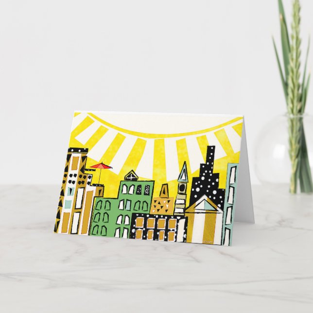 CARTÃO DE AGRADECIMENTO SOL EM CIDADE (Frente)