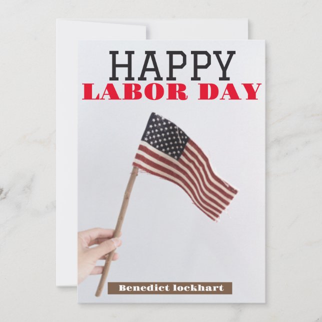 Cartão De Agradecimento Solidariedade Trabalhadora Unity Labour Day com ba (Frente)