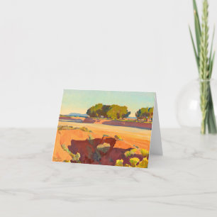 Cartão De Agradecimento Sombras em Short Creek por Maynard Dixon