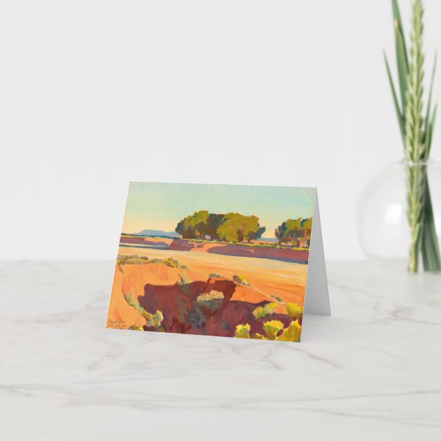 Cartão De Agradecimento Sombras em Short Creek por Maynard Dixon (Frente)