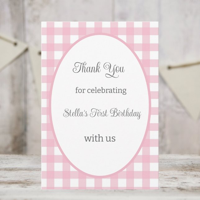 Cartão De Agradecimento Some Bunny Thank You Card 1st Birthday Party (Criador carregado)