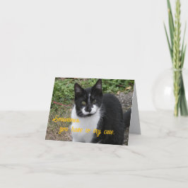 Cartão De Agradecimento Sometimes, you have to try cute.