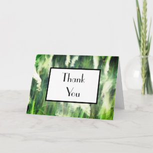 Cartão de Agradecimento Sonho de Grama Verde