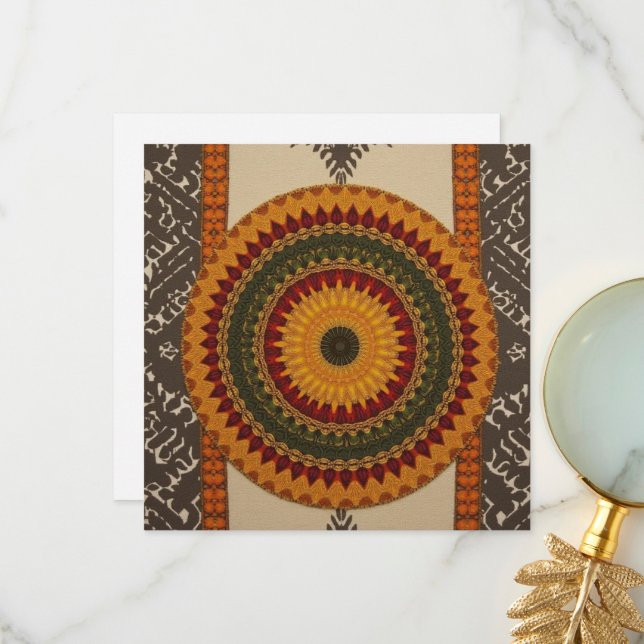 Cartão De Agradecimento Sophisticated Luxury African Caribbean Asian   (Frente/Verso In Situ)