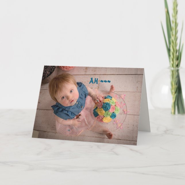 CARTÃO DE AGRADECIMENTO SORRY, I TASTED BIRTHDAY CARD (Frente)