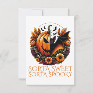 Cartão De Agradecimento Sorta Doce Sorta Spooky