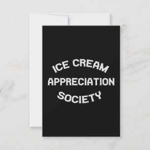 Cartão De Agradecimento Sorvete Appreciation Society Summertime Engraçado