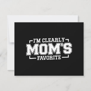 Cartão De Agradecimento Sou claramente Mãe favorita, criança favorita e Fa