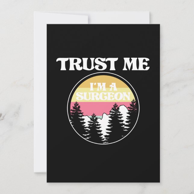 Cartão De Agradecimento Sou um cirurgião Cirurgia Médica Neurologia Gra (Frente)