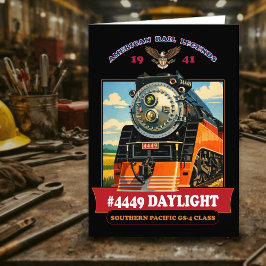 Cartão De Agradecimento SP GS-4 Daylight Steam Locomotive Vintage Poster