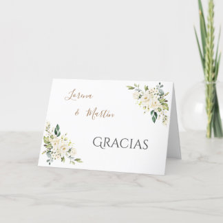 Cartão De Agradecimento Spanish Boho Wedding Thank you card