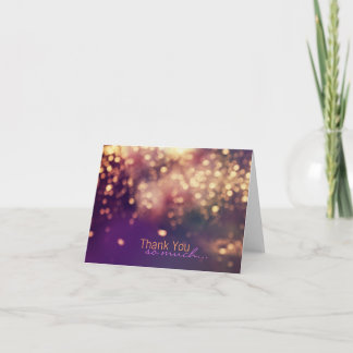 Cartão De Agradecimento Sparkles Thank You Card
