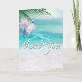 Cartão De Agradecimento SPARKLING OCEAN WATERS Thank You