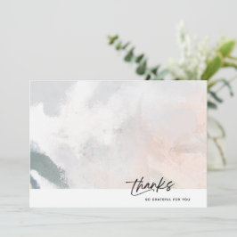 Cartão De Agradecimento Splash de AquarelaCartão Obrigado | Tão Grata