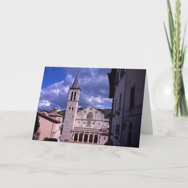 Cartão De Agradecimento Spoleto Úmbria Itália (Frente)