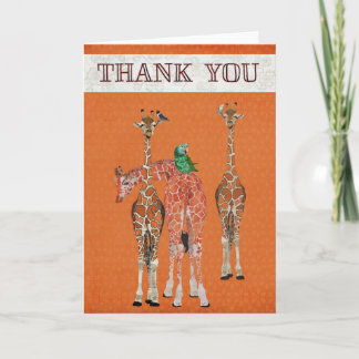 Cartão De Agradecimento SPOTS & FEATHERS THANK YOU Card