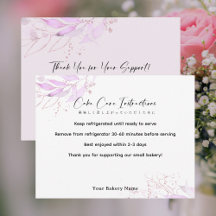 Spring Botanical Farmers Market Cake Care