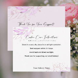 Cartão De Agradecimento Spring Botanical Farmers Market Cookie Care