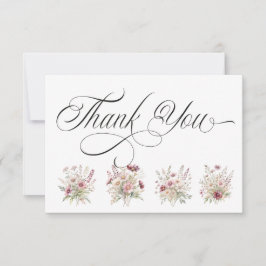 Cartão De Agradecimento Spring Floral Thank You Card