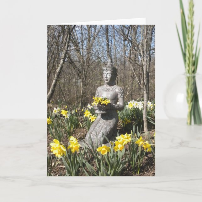 Cartão De Agradecimento Spring Gratitude Thank You (Frente)